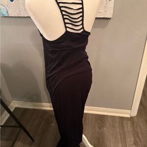 Forever 21 Black Backless Dress with Strappy Detail